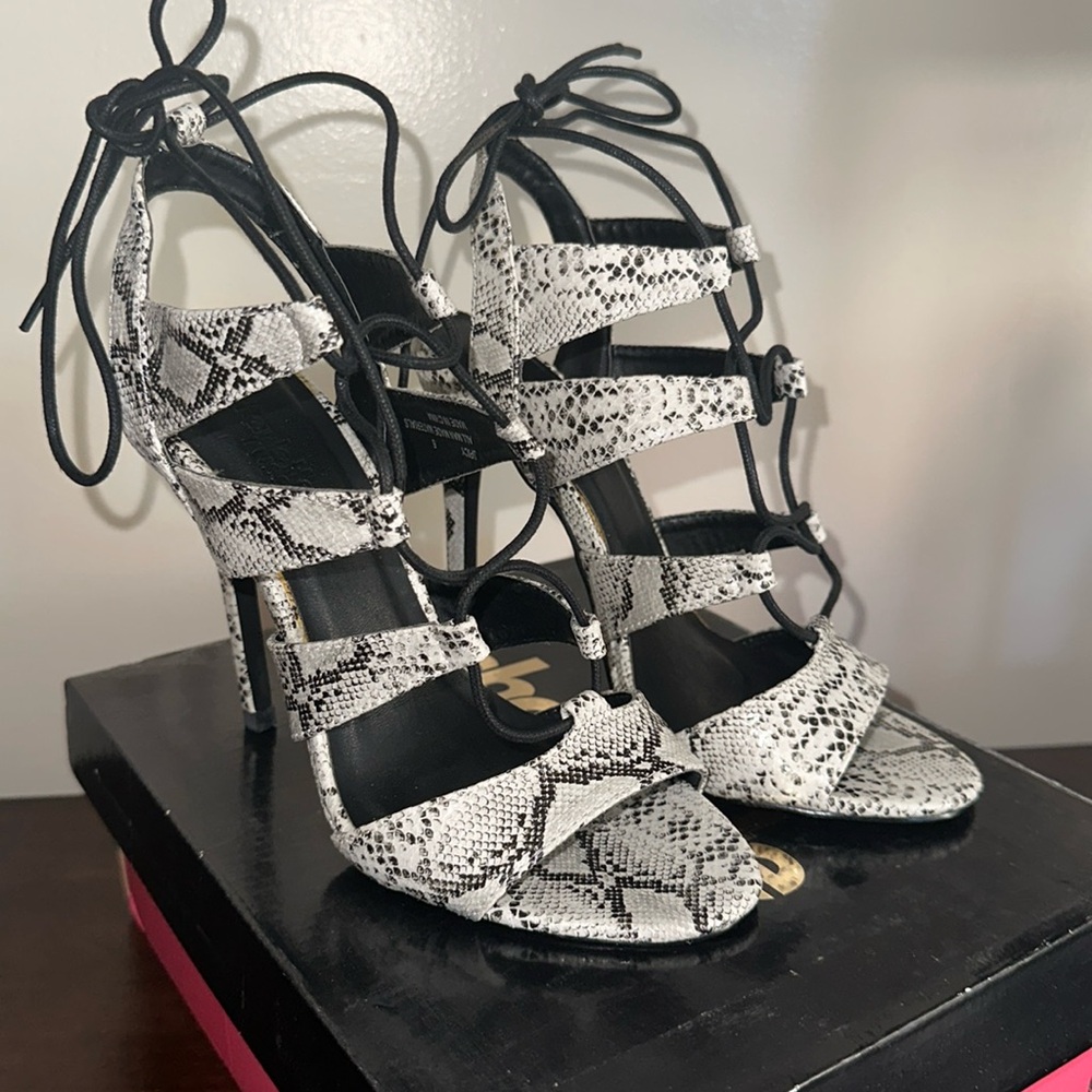 Charlotte Russe Snake Print Heels